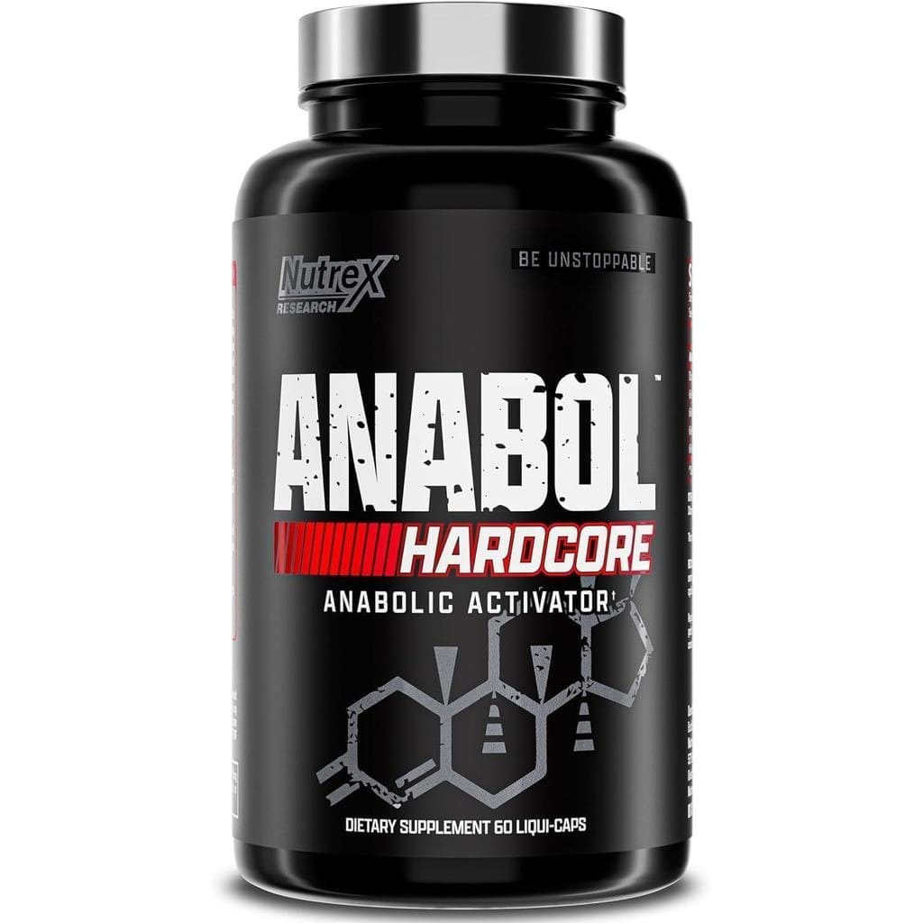 Nutrex Research Anabol Hardcore Ativador Anabólico, Construtor de Músculo e Agente Endurecedor, 60 Comprimidos
