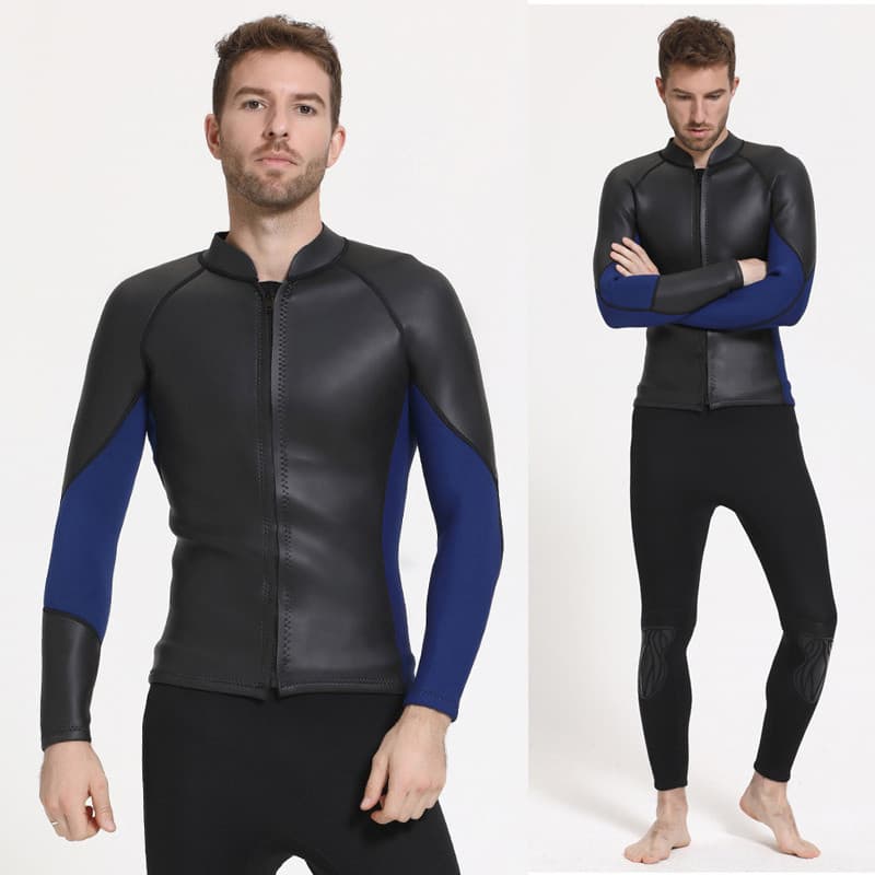 3MM terno de mergulho masculino tubarão Bart Split manga comprida à prova dwaterproof água mãe terno mergulho quente inv