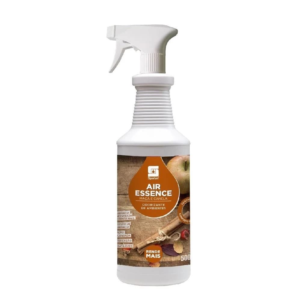 Aromatizador Odorizador Air Essence 500ml Maça e Canela Spartan Lançamento Pratica