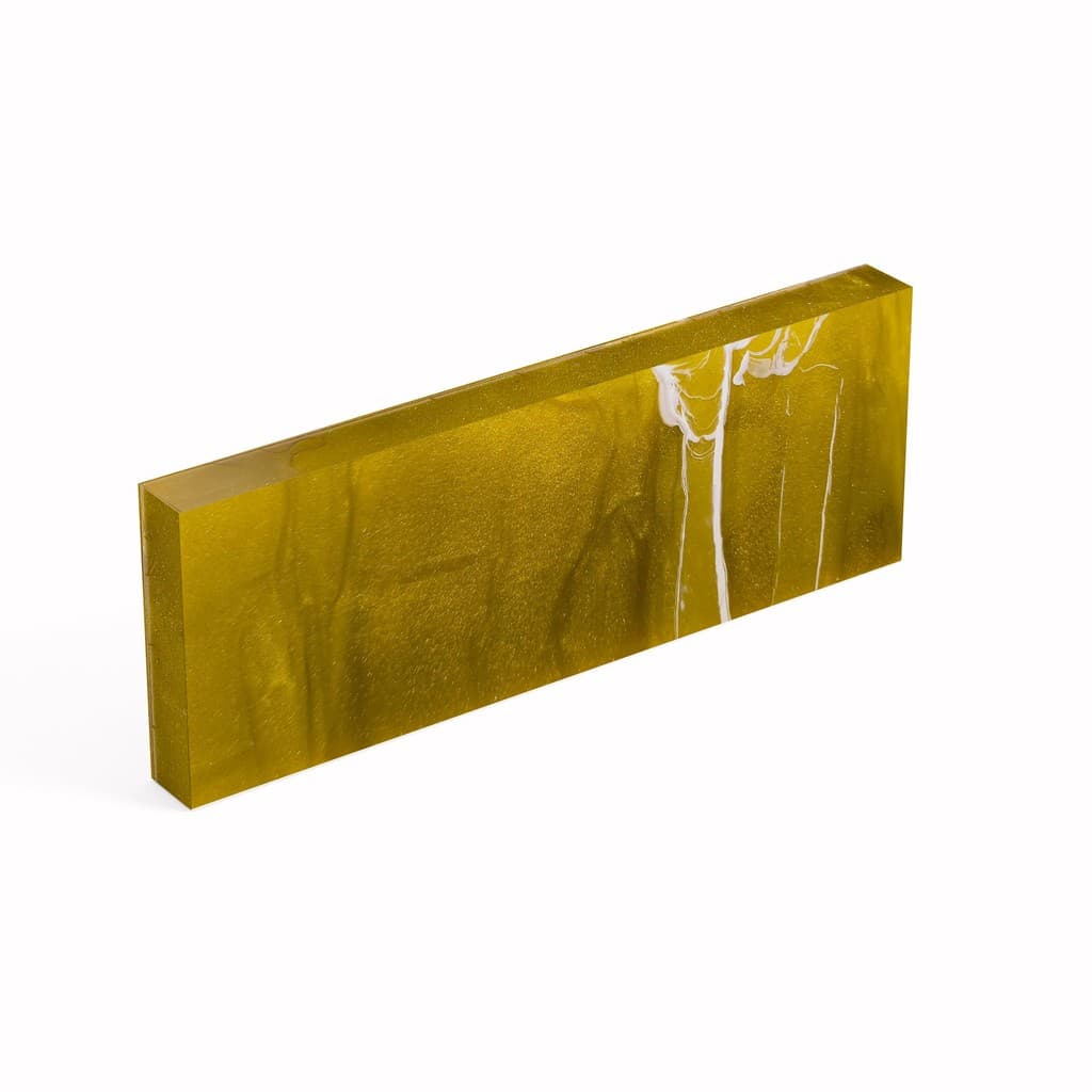TALA EM ACRILICO PARA CABO DE FACA 10MM AMARELO
