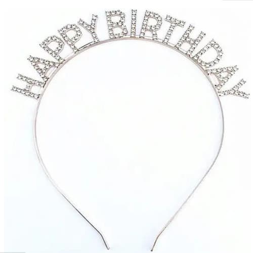 Kit 5 Tiaras Happy Birthday  Anivérsario  P/ Festa Debutante
