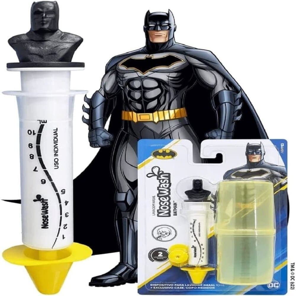 Nosewash Batman Dispositivo Lavagem Nasal Infantil + Estojo