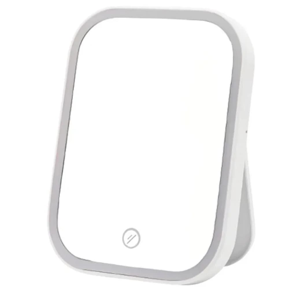 Espelho De Maquiagem Com Led Touch Recarregável