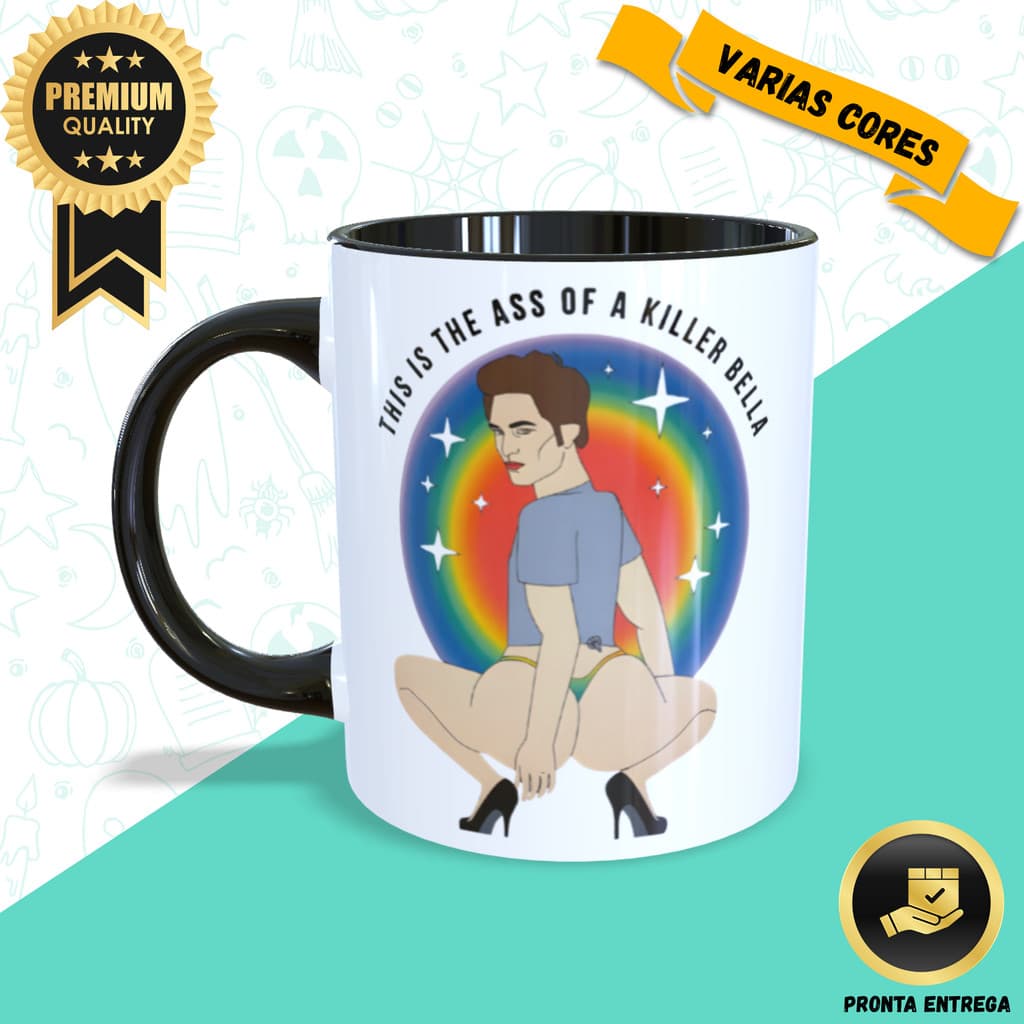 Caneca Meme Edward Cullen Personalizada Xícara Crepúsculo – “Ass of a Killer Bella”