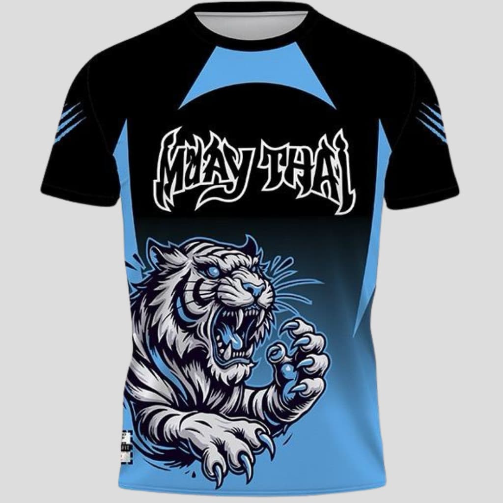Camiseta Muay Thai Tigre Jiu Jitsu Thailand Esporte Artes Marciais