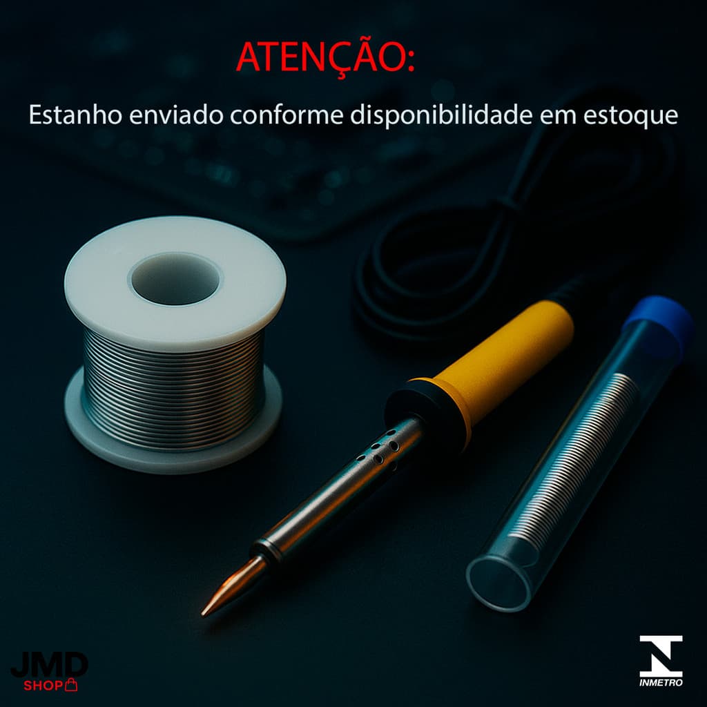 Kit Ferro De Solda Soldar Soldador 110v ou 220v 40w ou 60w Com Estanho Aquecimento