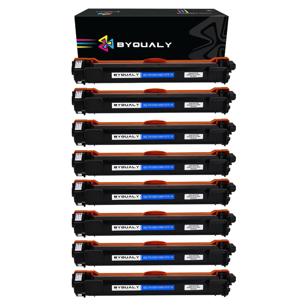 Kit 8 Toner Compativel Brother Tn1060 Tn1000 HL1202 HL1210w HL1210 DCP1617nw DCP1602 Byqualy Novo