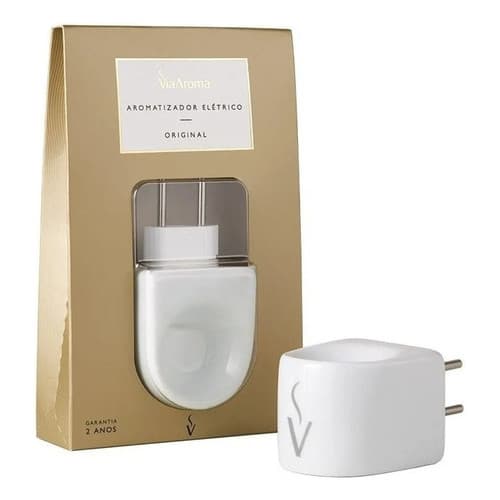 Difusor Aromatizador Elétrico de Porcelana Original Via Aroma