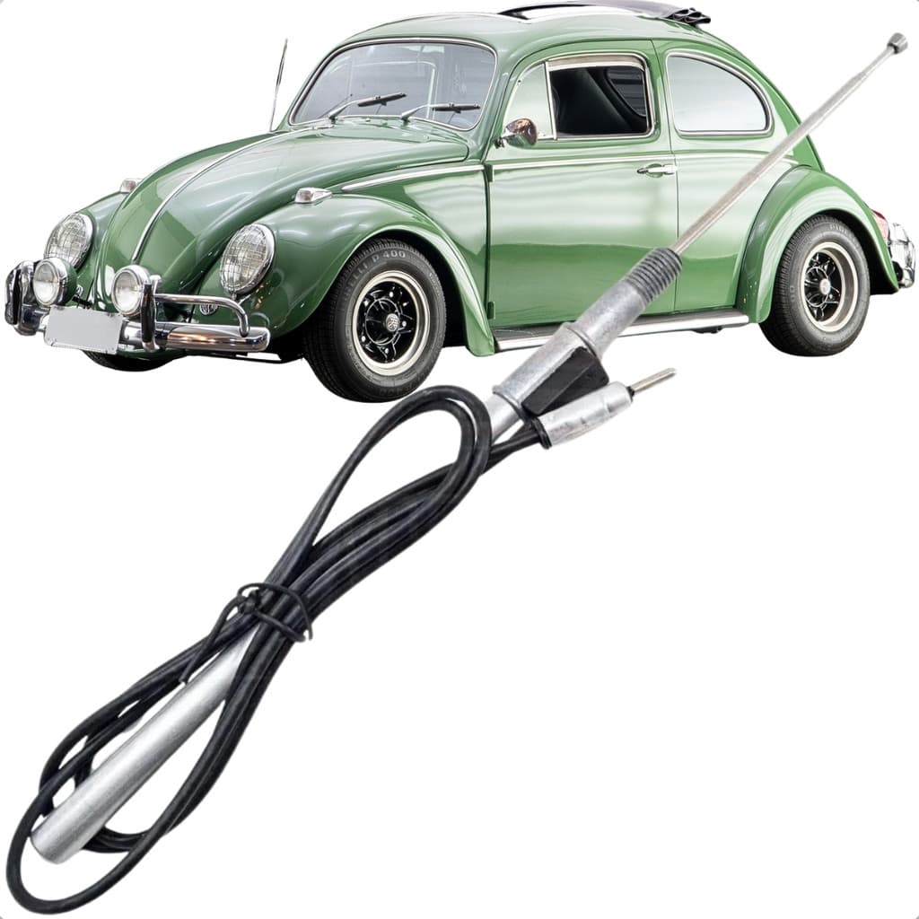 ANTENA TELESCÓPICA 4 ESTÁGIOS FUSCA 1959 60 61 62 A 1996 PRETO