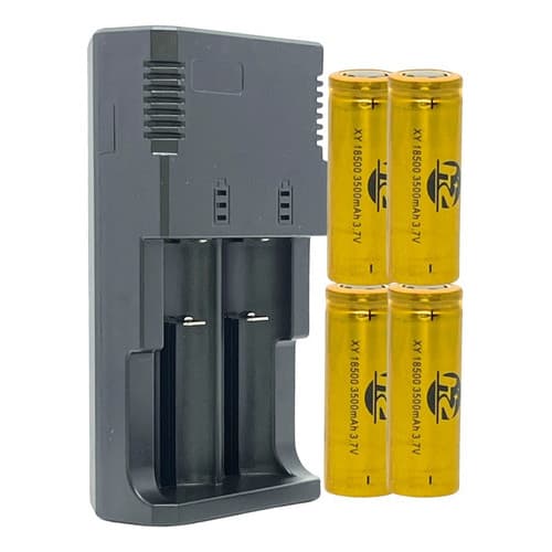4 Baterias Microfone K501/502+ Carregador Turbo Promocao Nf