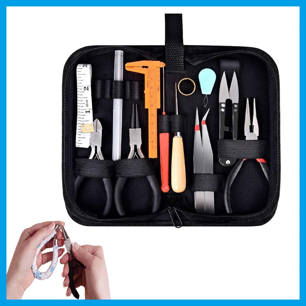 19peças de ferramentas de fabricação de jóias para adultos,Conjunto DIY artesanal,adaptação multi-Processo,Polimento fri