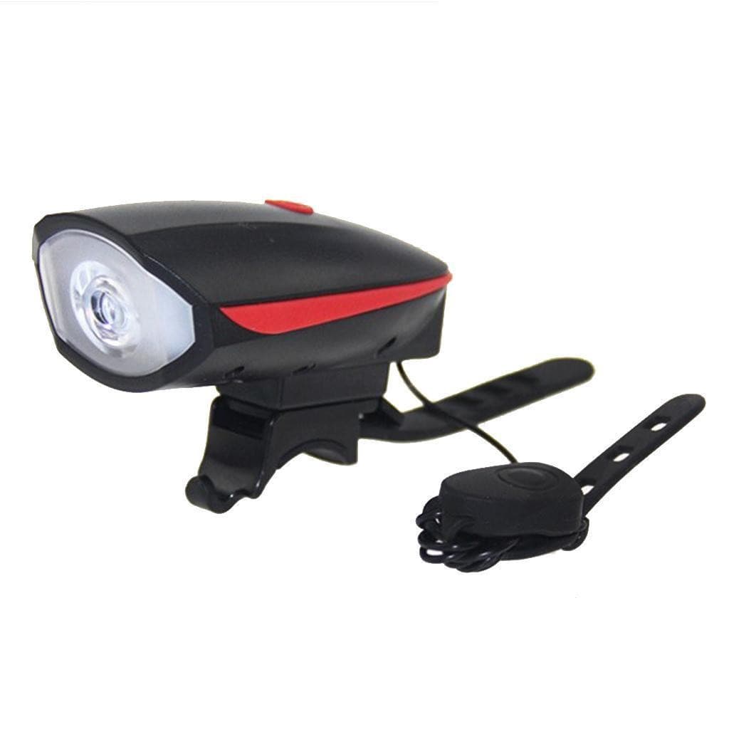 Farol De Bike Lanterna Led Com Buzina Som Alto Recarregável Bicicleta A Prova D´agua Potente - Lion