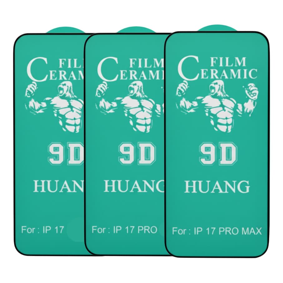 Película De Cerâmica Para iPhone 17 17 Pro 17 Pro Max 9H 3H HUANG NÃO QUEBRA RESISTENTE