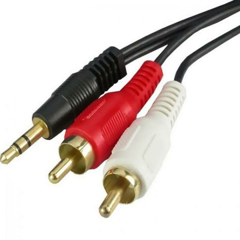 Cabo De Áudio Auxiliar P2 X 2 Rca 1,5Metros