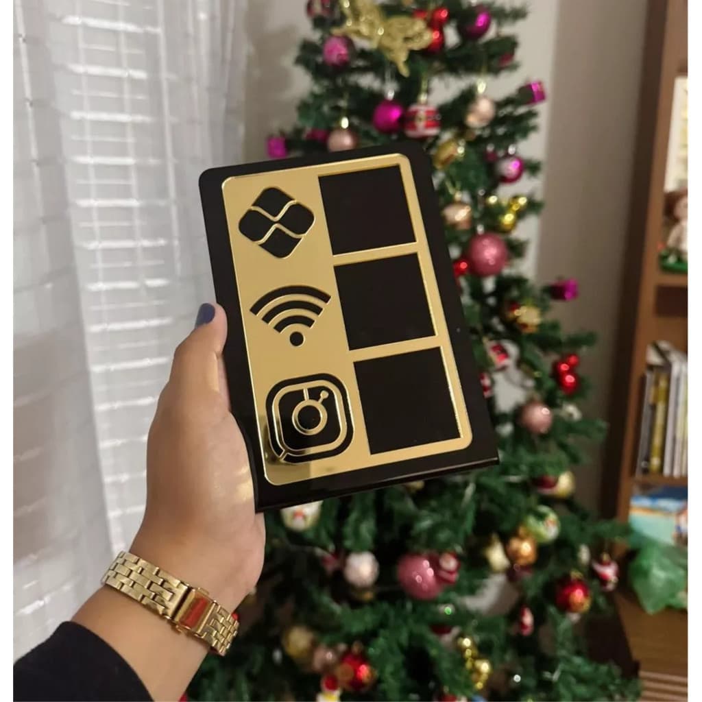 Placa Pix de Acrílico Moderna – Facilite seus pagamentos com estilo!