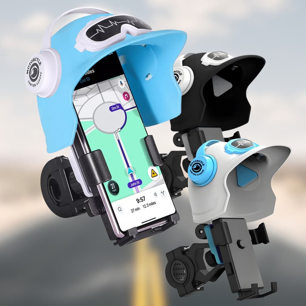 Suporte de Celular para Moto com Capacete Fixação Segura Bicicleta e Navegação Urbana