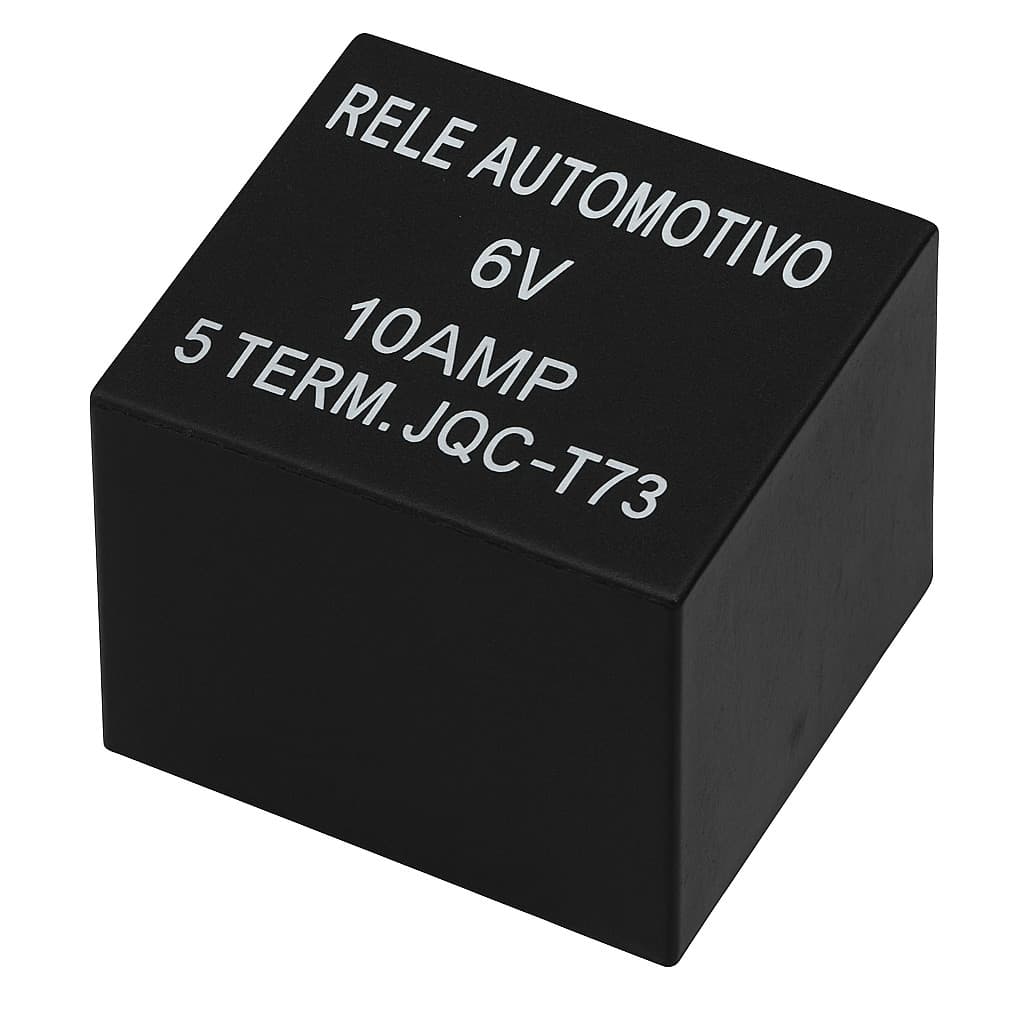 RELE AUTOMOTIVO 6V 10AMP 5 TERM.JQC-T73