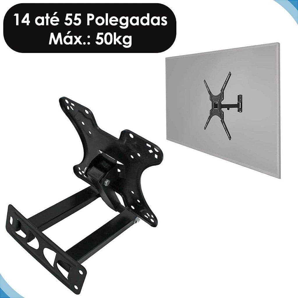 Suporte Articulado para TV 14 a 55 Polegadas até 50kg
