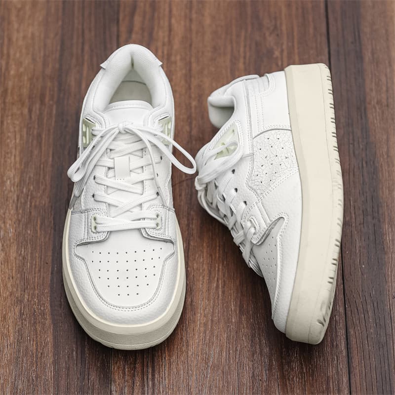 Sapatos masculinos 2026 novo estilo fragmentado gelo refrigerante rachado sapatos brancos das mulheres dos homens All-Ma