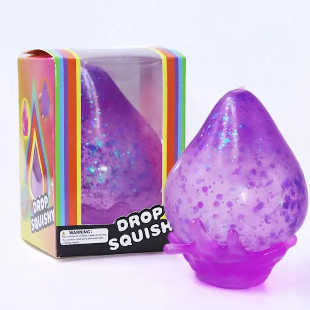 Brinquedo Anti-Stress em Forma de Gota de Água Multicolorido |   Alívio do Estresse com Recuperação Lenta |   Brinquedo