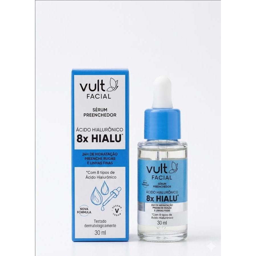 Sérum Preenchedor Facial Vult Ácido Hialurônico 8X Hialu 30 ml Original