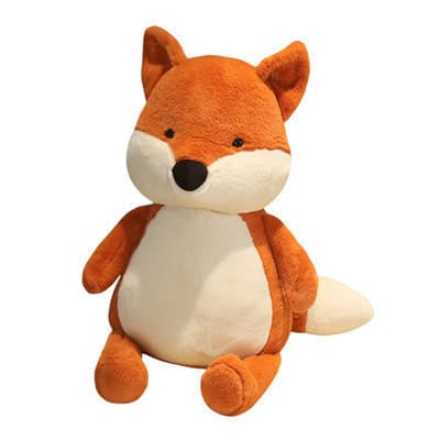 INS Estilo Desenho Animado Raposa Brinquedo De Pelúcia Floresta Animal Macio Boneca Crianças Conforto Companheiro Bonito