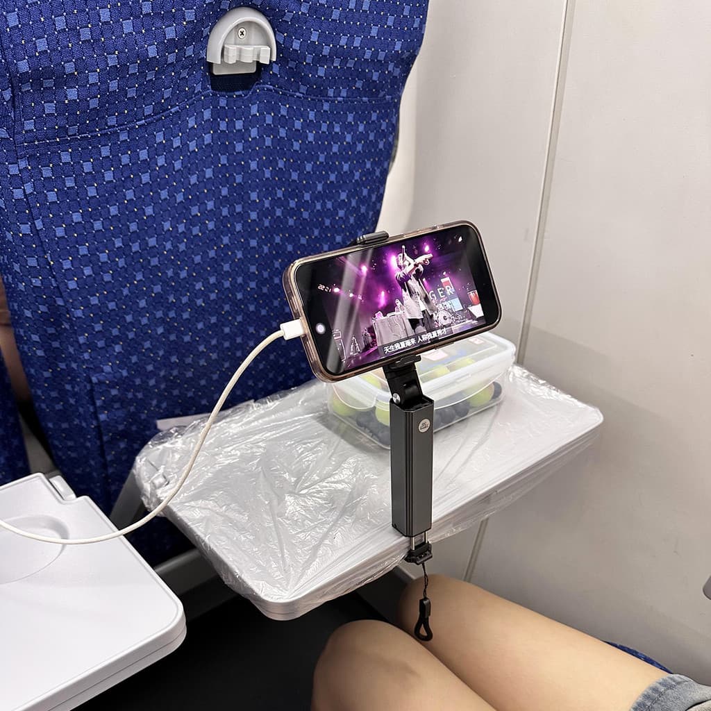 Suporte de telefone de viagem de alto trilho portátil liga de alumínio preguiçoso titular Universal viagem de negócios d