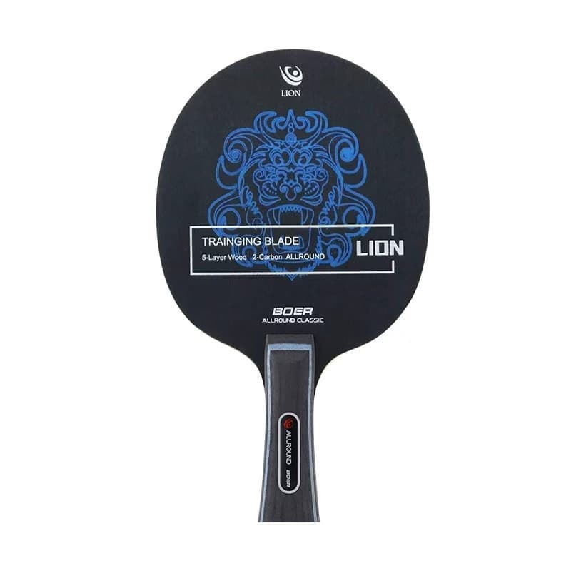 Base De Raquete De Tênis De Mesa Lion 5 + 2 Madeira Maciça Iniciante Imitação De Carbono Placa De