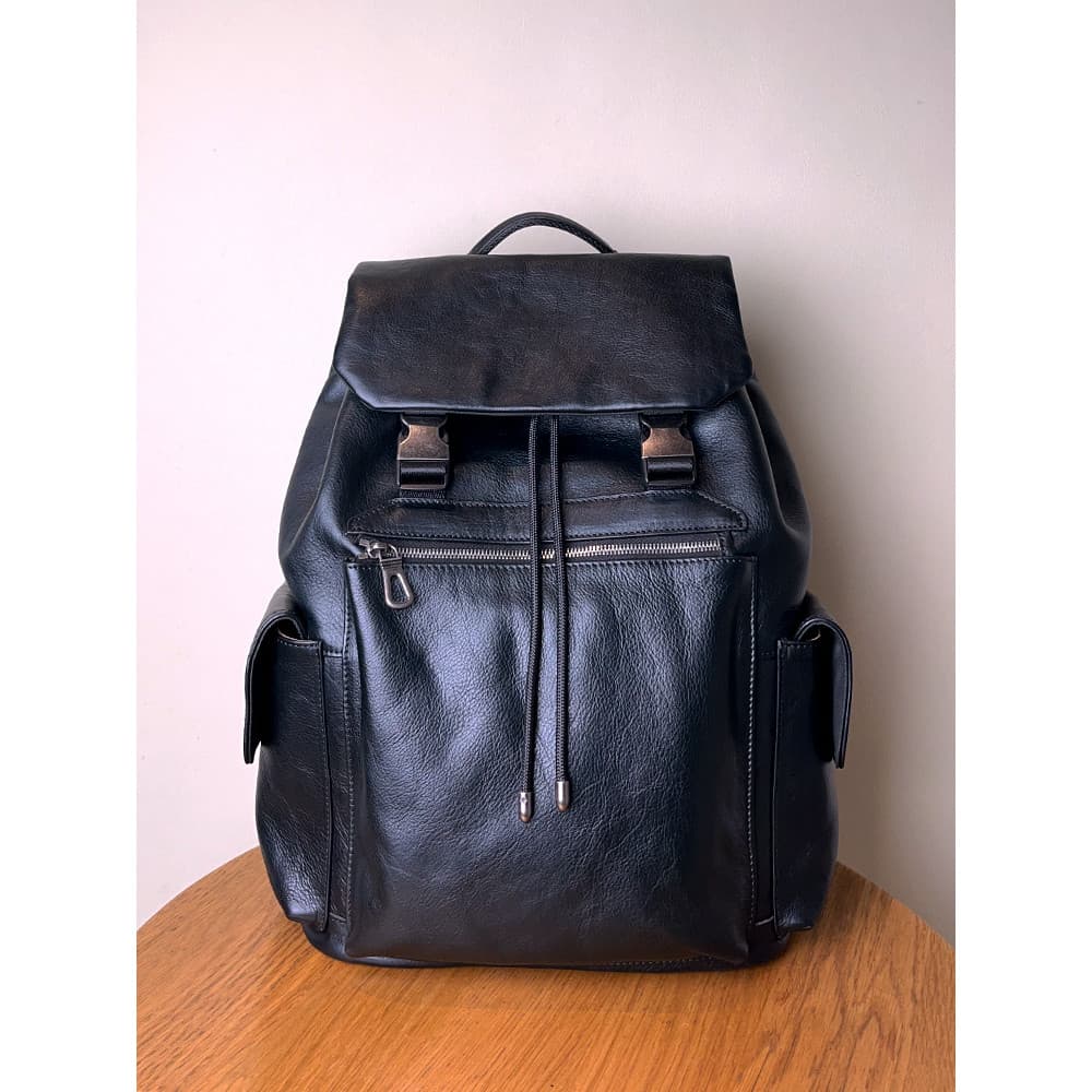 High-End couro genuíno mochila masculina grande capacidade primeira camada de couro 2026 novo estilo viagem saco de esco