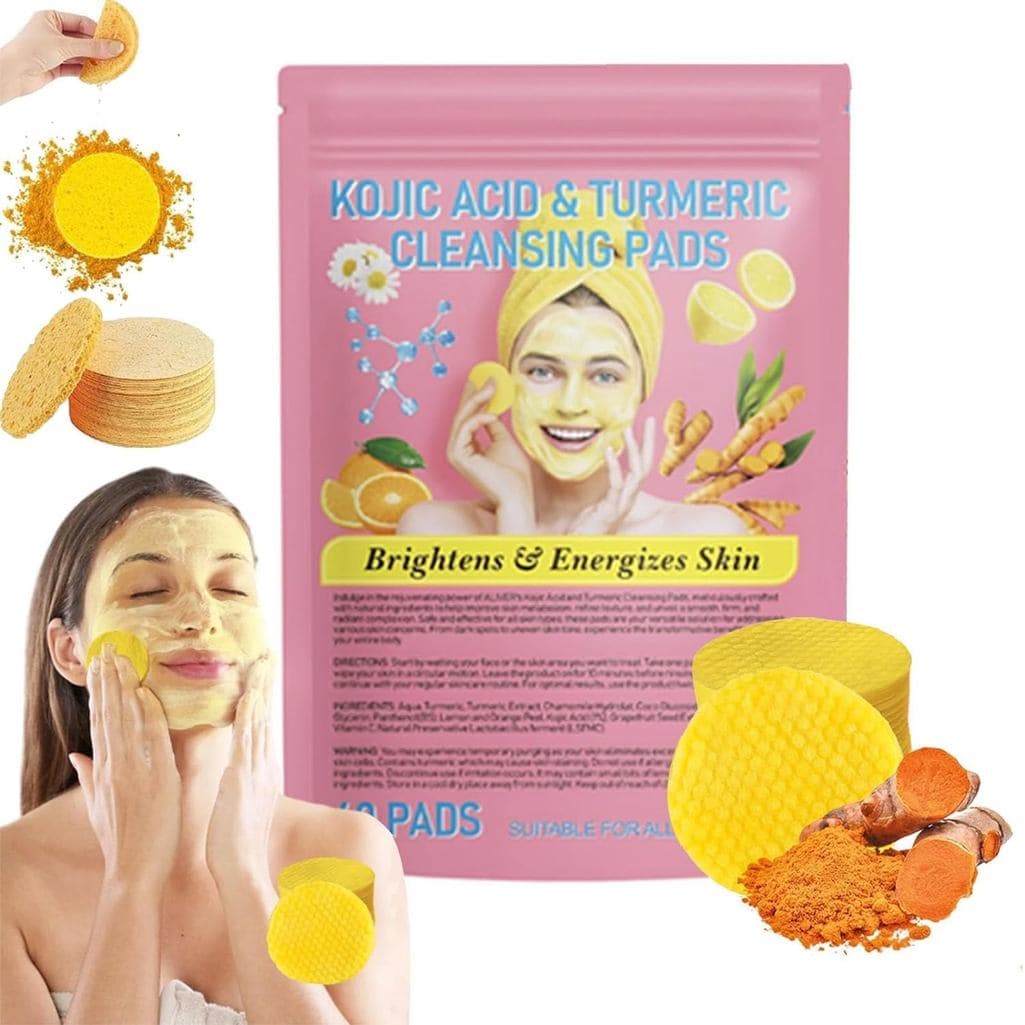 Pads de Cúrcuma e Ácido Kójico Microskin, Pads de Limpeza com Cúrcuma e Ácido Kójico, Pads de Limpeza com Cúrcuma para M