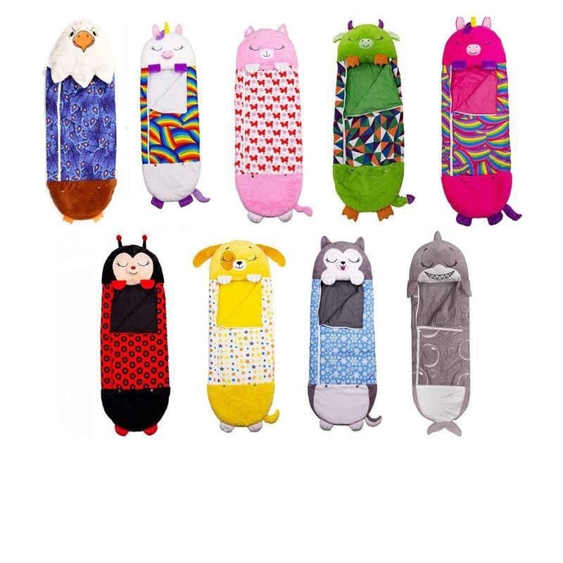 Crianças saco de dormir crianças saco de dormir crianças Animal travesseiro saco de dormir dobrável à prova de chute col