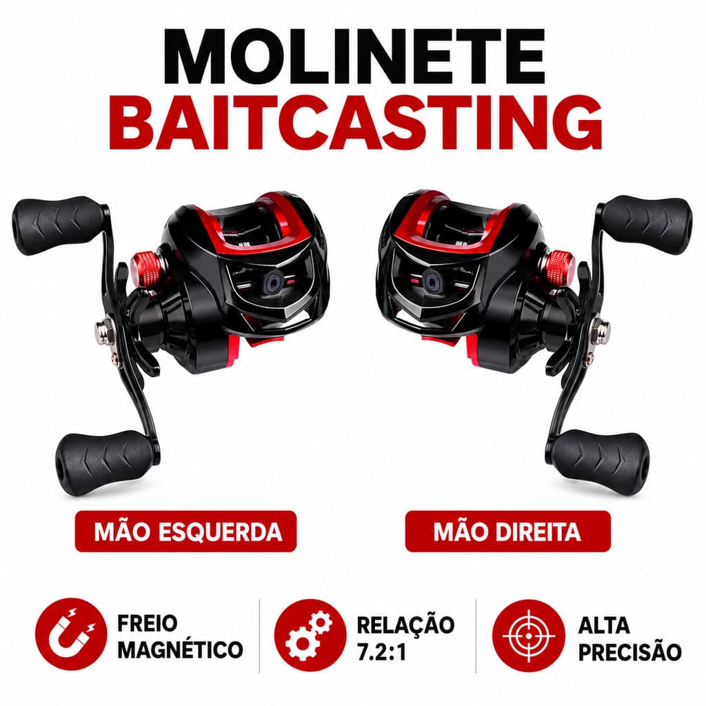 240Kg Carretilha De Pesca Cana De Pesca Molinete Magnético12 + 1BB Baitcasting Fishing Reel