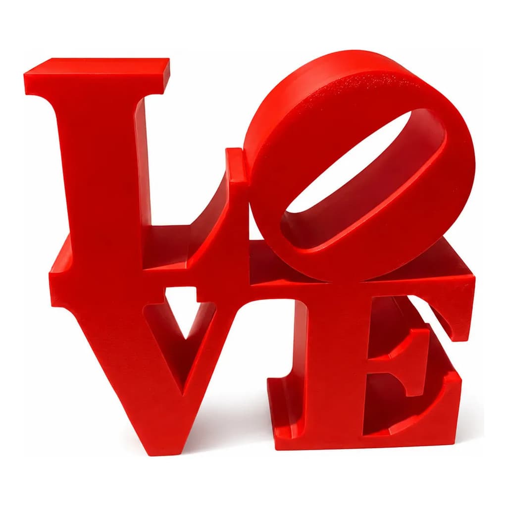 Escultura Love Decorativa Impressão 3D Enfeite Romântico Moderno Casa