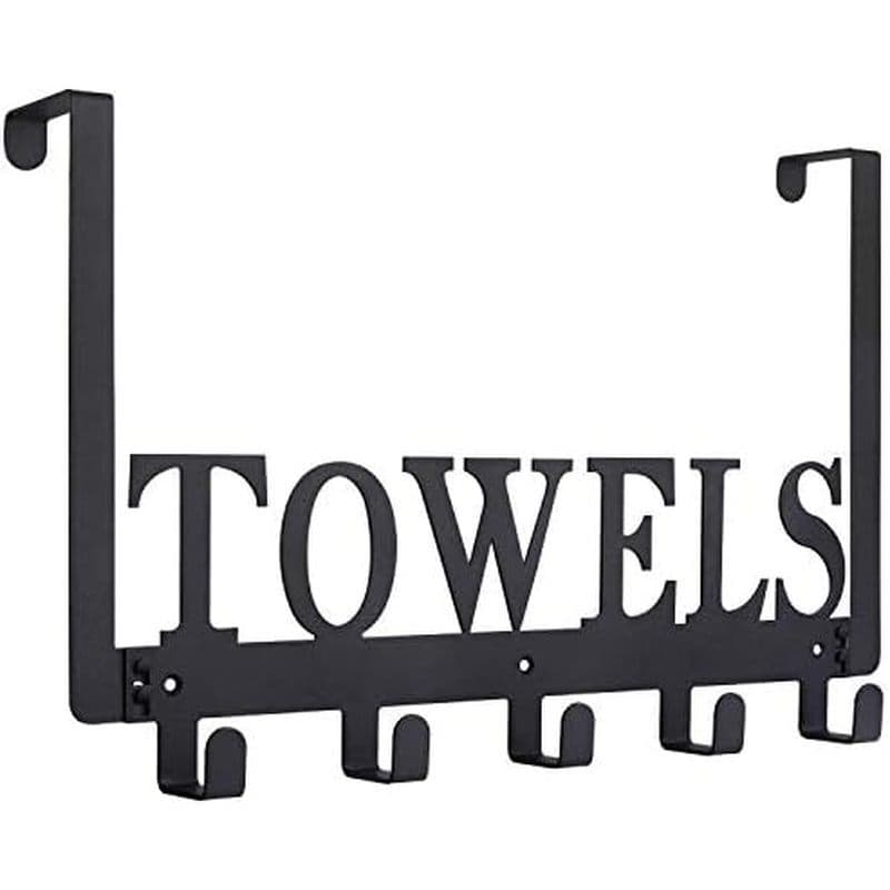 Kuhome Ganchos Sobre A Porta , Suporte De Toalha Para Banheiro Toalheiro , Quarto , Toalhas De Praia , Roupão De Banho ,