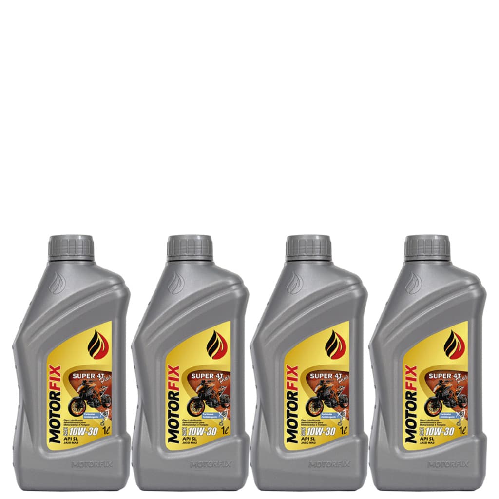 Óleo Motor Moto 4Tempos 10w30 Motorfix Semissintético 1Litro