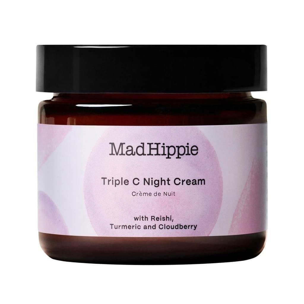 MadHippieTripleCNight – Hidratante Facial, Clareador, Cuidado Anti-Envelhecimento com 3 Formas de Vitamina C, 2.1Oz RMFH