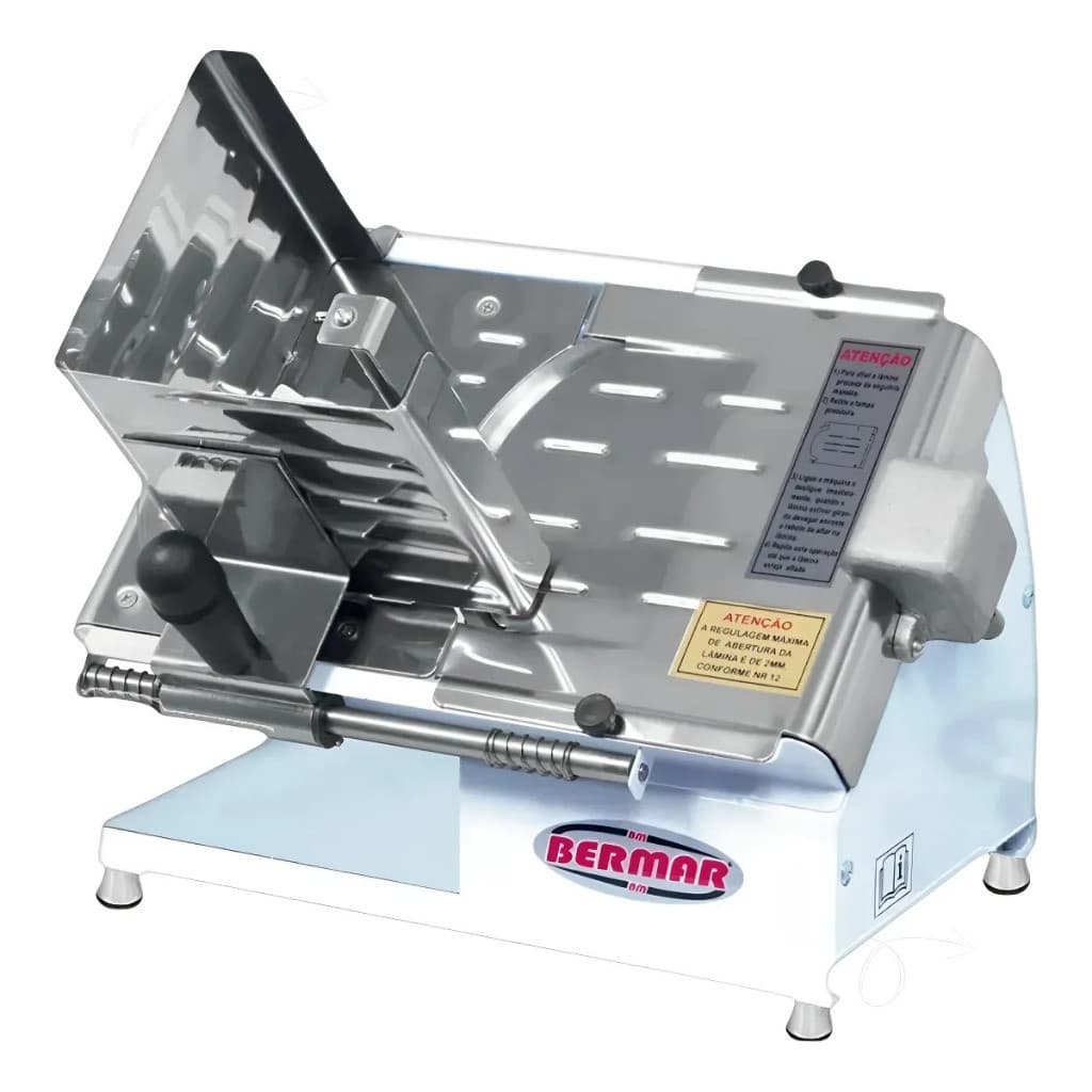Máquina Elétrica Profissional Fatiador De Frios Bm07 Bermar Cor Branco