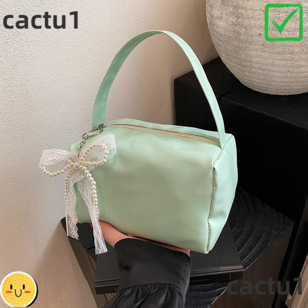 CACTU Bolsa Nas Axilas , Estilo Coreano De Grande Capacidade , Moda Doce Simples Lazer Cosmética Meninas