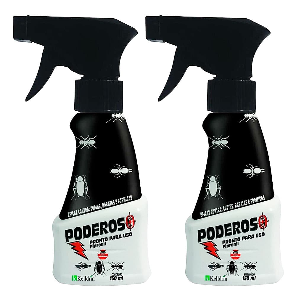 Kit 2 Inseticida Poderoso R-56 Pronto Uso 150ml Contra Cupim Barata e Formiga