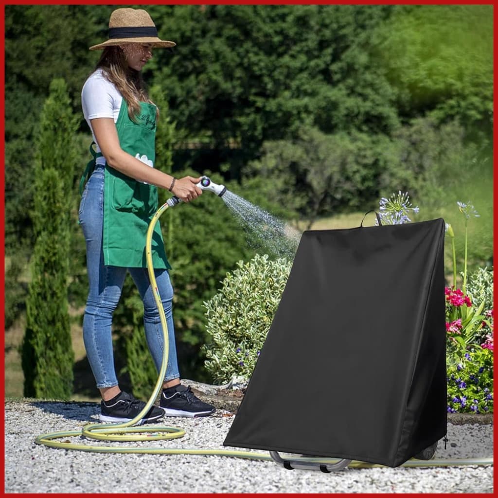 Capa De Carretel De Mangueira De Jardim , Protetor Oxford À Prova D'água Com Cordão , Para Chuva , Sol , Neve , Fora , p