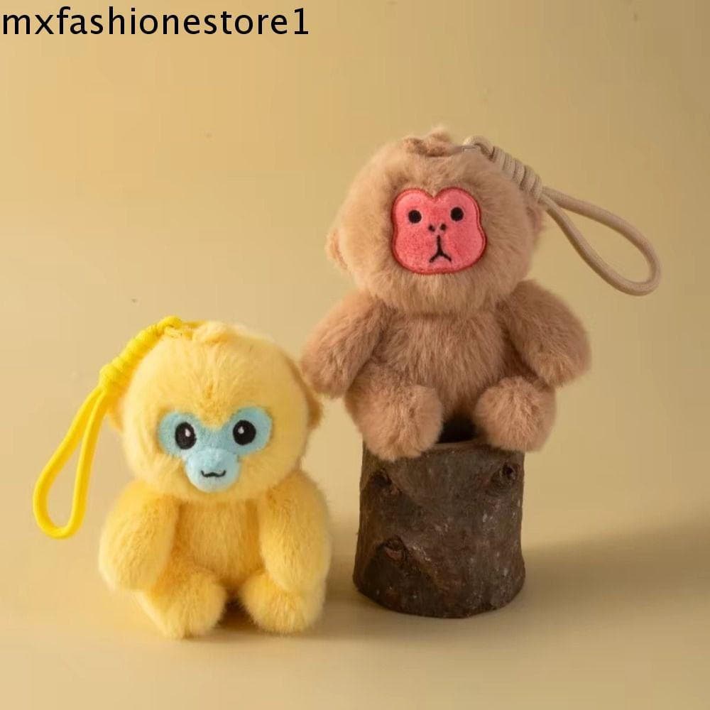 Pingente De Pelúcia De Macaco MXFASHIONE , Bichos saki De Face Branca , 12 Cm