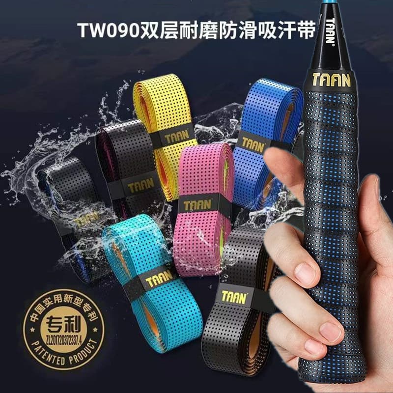 Badminton mão cola suor-absorvente cinto raquete de tênis quilha vara de pesca cinta aperto respirável enrolamento Anti
