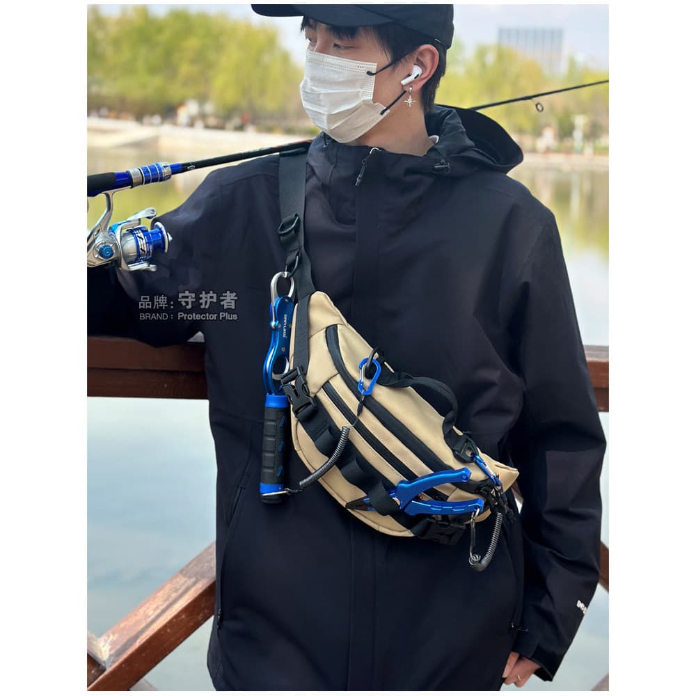 Guardian cintura saco masculino multifuncional isca saco Crossbody ombro à prova dwaterproof água mochila feminina à pro
