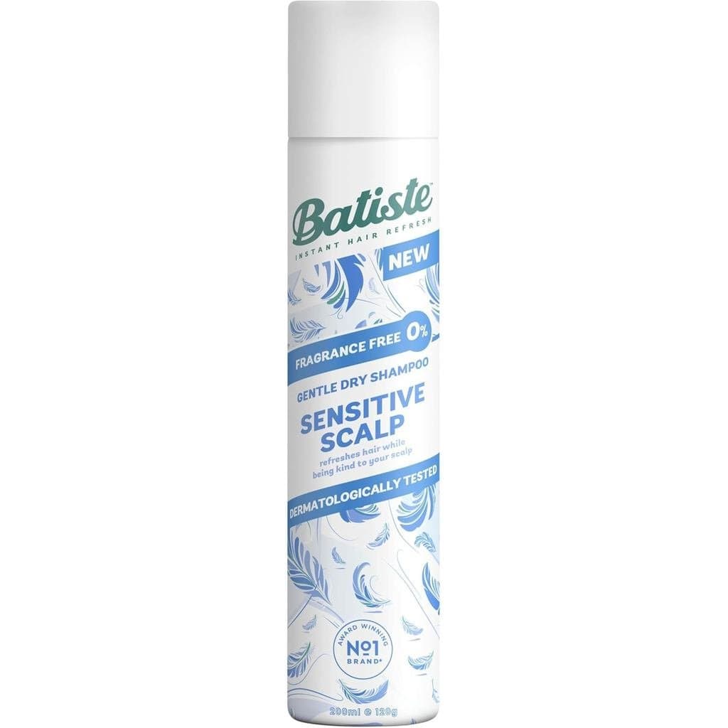 Batiste Shampoo Seco Sem Fragrância para Couro Cabeludo Sensível, Dermatologicamente Testado, Suave para o Couro Cabelud