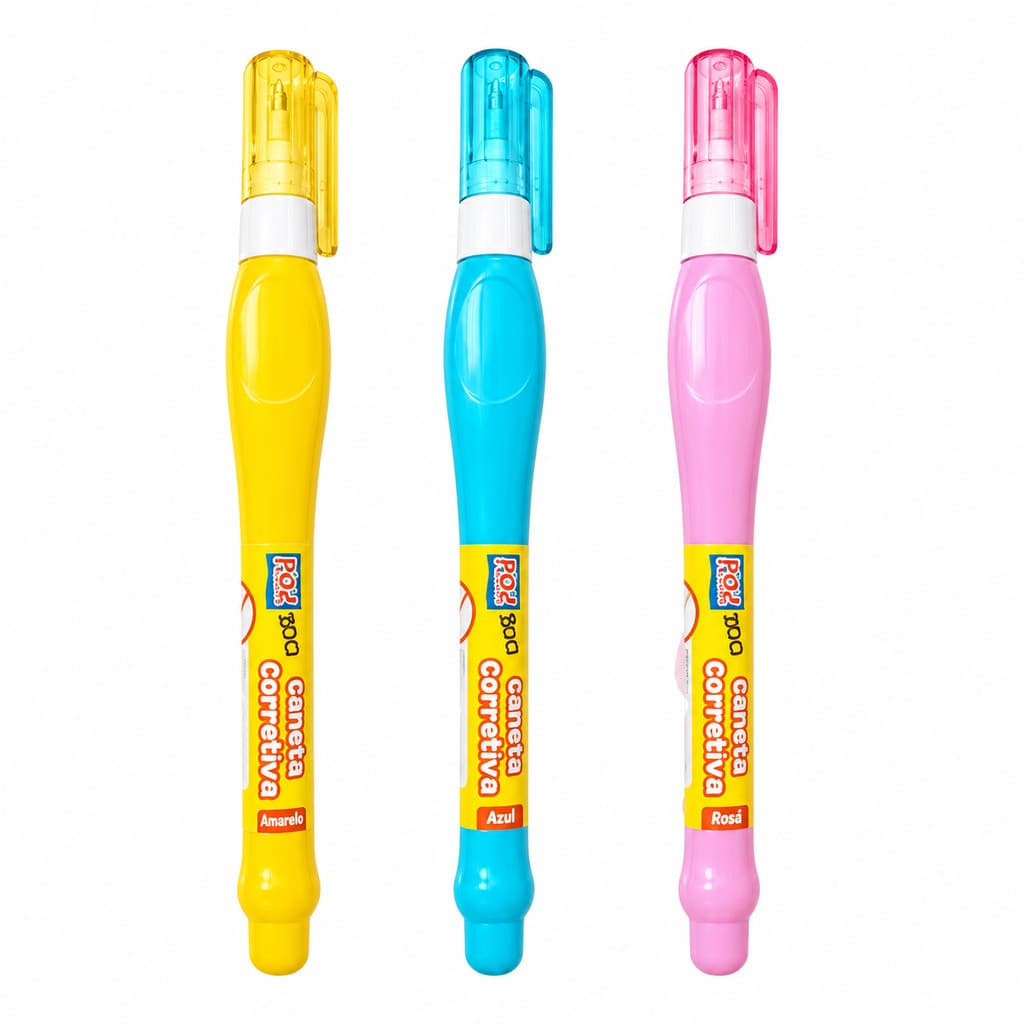 Caneta Corretiva Branca 4ml KAZ Ponta Metálica 0,7mm