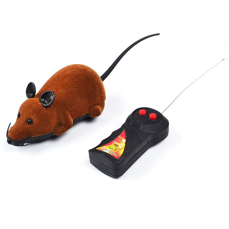 Controle remoto inteligente gato elétrico provocando cão provocando brinquedo simulação pequeno Mouse para frente para t
