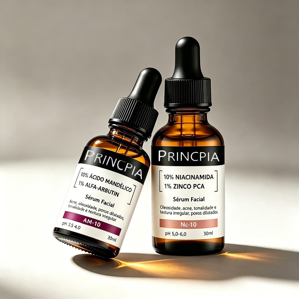 Séruns AntiManchas Niacinamida+ Mandélico :Combate imperfeições, cravos, acne e pele oleosa.