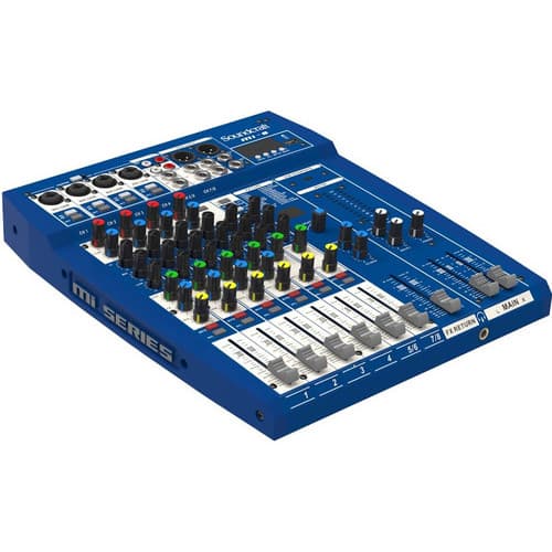 Mesa De Som Soundcraft Mi-8 Analógico Com 8 Canais