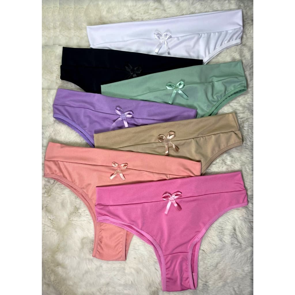 Kit Calcinhas Cintura Alta Modeladora – Conforto, Estilo e Caimento Perfeito 💖