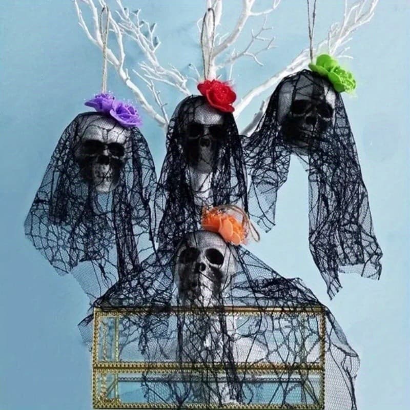 Decoração De Halloween Crânio Pendurado Fantasma Casa Assombrada Grim Reaper Horror Adereços Porta Bar Clube Ornamentos